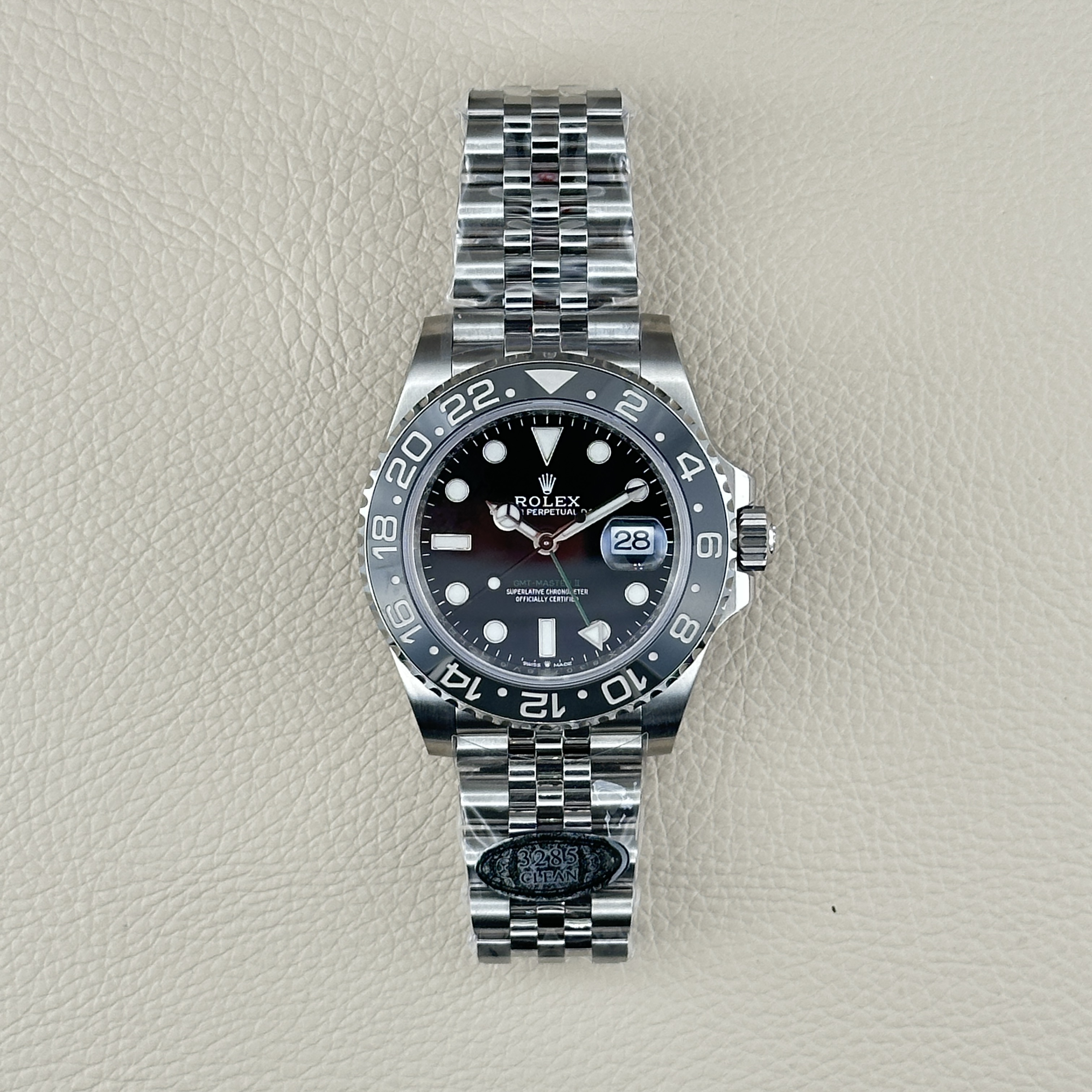 The best replica and Newest version Rolex GMT-Master II Bruce Wayne 126710GRNR-0003 Jubilee Bracelet Grey Black Ceramic Bezel Super Clone 3285 Movement Clean factory