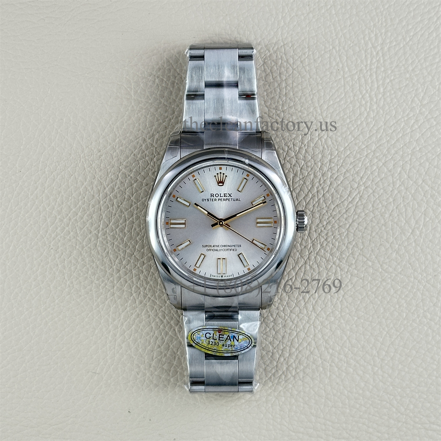 Clean Factory Rolex Oyster Perpetual 124300-0001 41mm Silver Dial 904L Steel super clone 3230 Movement