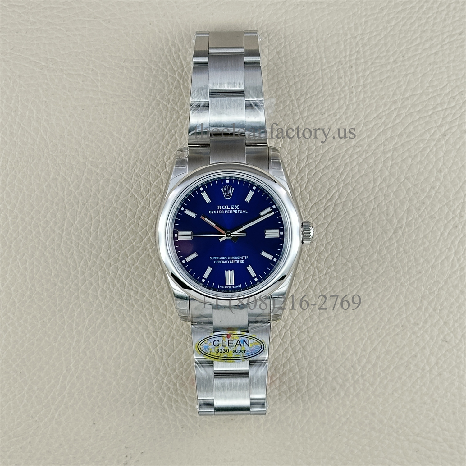 Clean Factory Rolex Oyster Perpetual 126000-0003 36mm Blue Dial 904L Steel super clone 3230 Movement