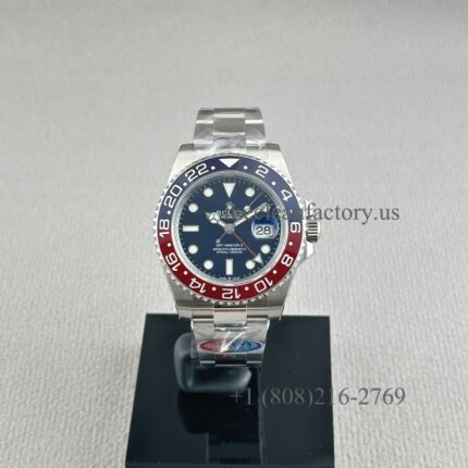 Clean factory Rolex GMT-Master II 126719BLRO-0003 Oyster Bracelet Pepsi Blue Red Ceramic Bezel Blue Dial Super Clone 3285 Movement