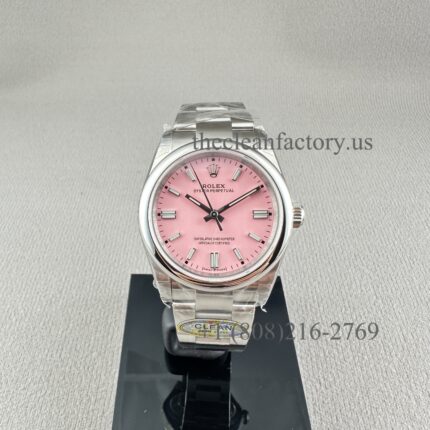 Clean Factory Rolex Oyster Perpetual 126000-0008 36mm Candy pink Dial 904L Steel super clone 3230 Movement