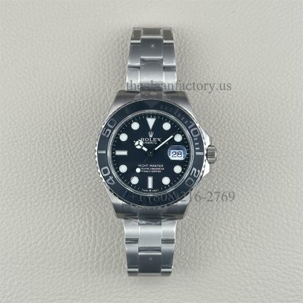 Clean Factory Rolex Yacht Master 226627-0001 42mm Black Dial RLX Titanium Bracelet Super Clone 3235 Movement